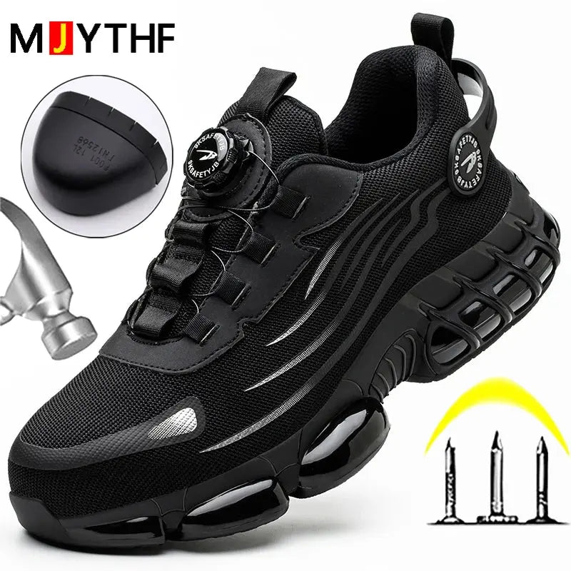 Men's Safety Work Shoes - Anti-Smash Anti-Puncture Protective Boots Aussiehomedecor