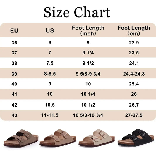 Bebealy™ NomadStep Womens Sandals – Lightweight Cork Slides - Aussie Home Decor