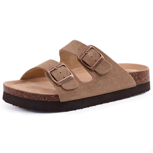 Bebealy™ NomadStep Womens Sandals – Lightweight Cork Slides - Aussie Home Decor