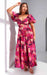 Bretta Maxi Dress - Plum Purple Floral Aussiehomedecor