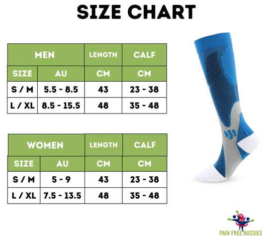 Compression Socks - All Day Wear Socks & Relief for Lower Legs Discomfort Aussiehomedcor