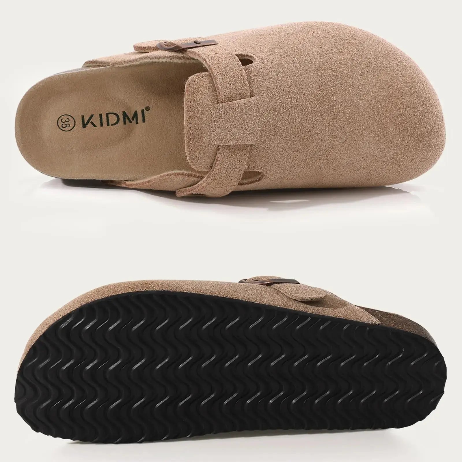 CrestaWalk™ Cork Arch-Support Mules – Unisex Suede Clogs for Comfort & Style Cresta Official Store