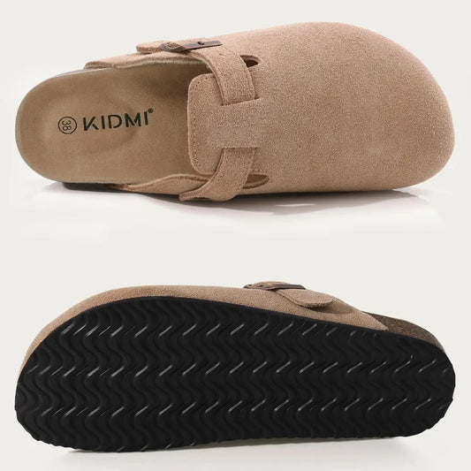 CrestaWalk™ Cork Arch-Support Mules – Unisex Suede Clogs for Comfort & Style Cresta Official Store