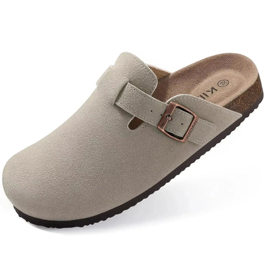 CrestaWalk™ Cork Arch-Support Mules – Unisex Suede Clogs for Comfort & Style Cresta Official Store