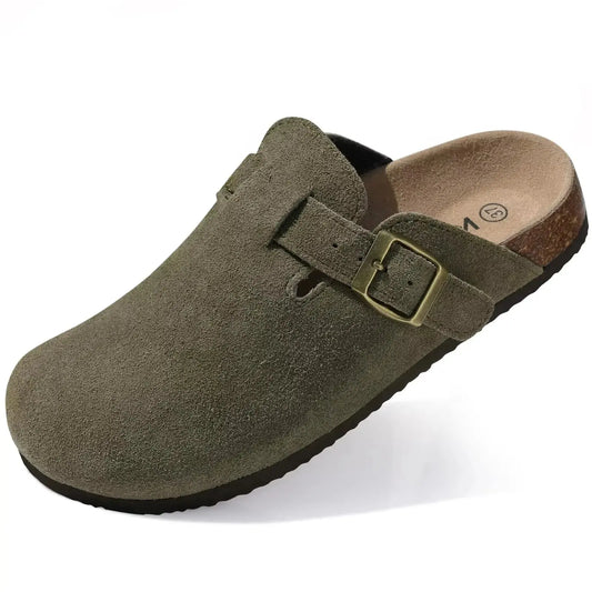 CrestaWalk™ Cork Arch-Support Mules – Unisex Suede Clogs for Comfort & Style Cresta Official Store