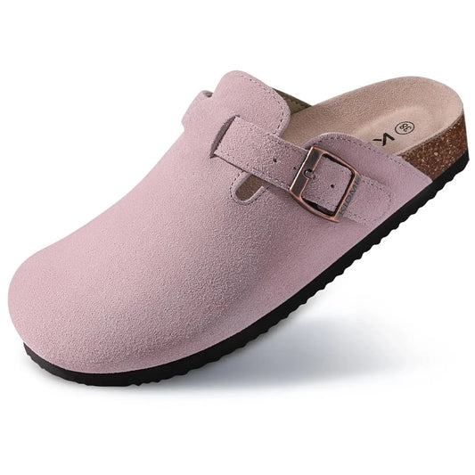 CrestaWalk™ Cork Arch-Support Mules – Unisex Suede Clogs for Comfort & Style Cresta Official Store