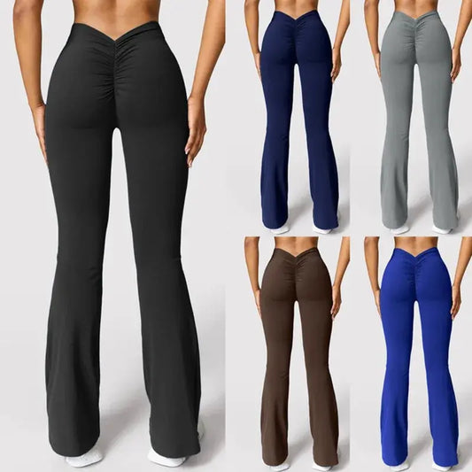 CurveSculpt™ V-Back Leggings – High-Waist Push-Up Gym Pants for Women | Aussiehomedecor