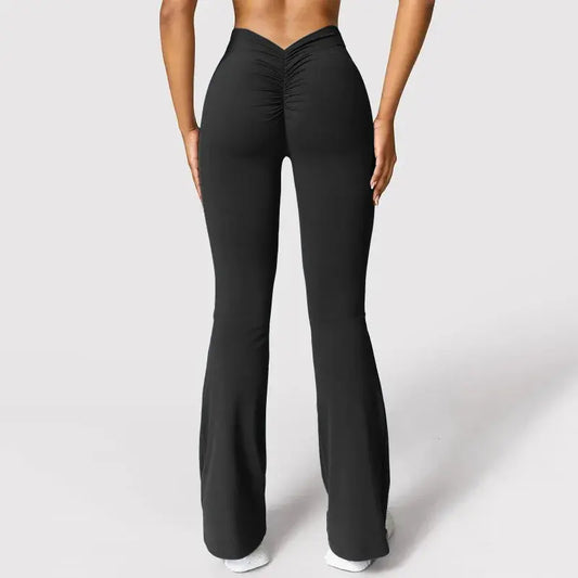 CurveSculpt™ V-Back Leggings – High-Waist Push-Up Gym Pants for Women | Aussiehomedecor