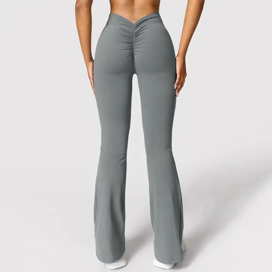 CurveSculpt™ V-Back Leggings – High-Waist Push-Up Gym Pants for Women | Aussiehomedecor