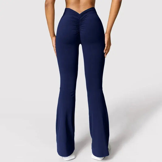 CurveSculpt™ V-Back Leggings – High-Waist Push-Up Gym Pants for Women | Aussiehomedecor