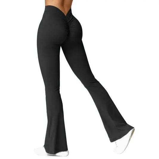CurveSculpt™ V-Back Leggings – High-Waist Push-Up Gym Pants for Women | Aussiehomedecor