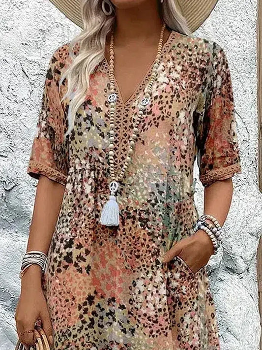 Harper™ | Elegant Floral Midi Dress Elle Melbourne