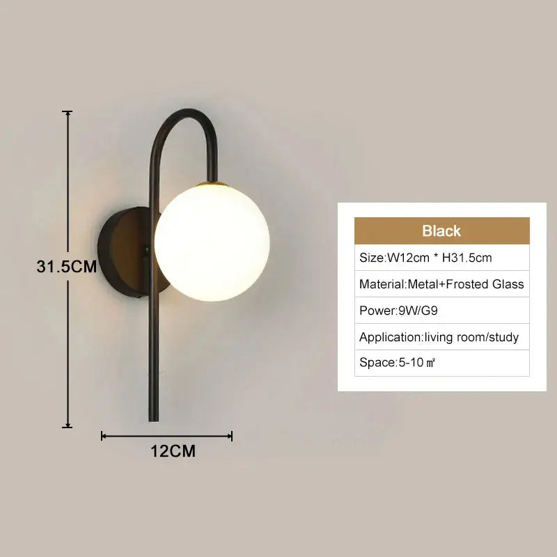 Interior LED Wall Lamps Wall Lights with G9 Bulb for Bedroom Black Gold  LED Wall Lamps Wall Sconce for Home Luminuaire Lighting Aussiehomedecor
