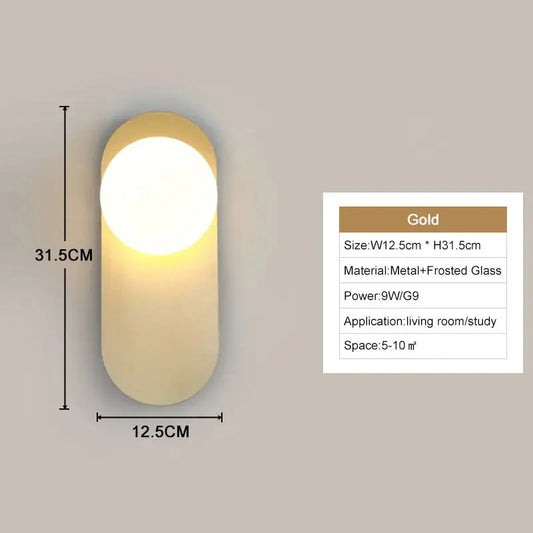 Interior LED Wall Lamps Wall Lights with G9 Bulb for Bedroom Black Gold  LED Wall Lamps Wall Sconce for Home Luminuaire Lighting Aussiehomedecor