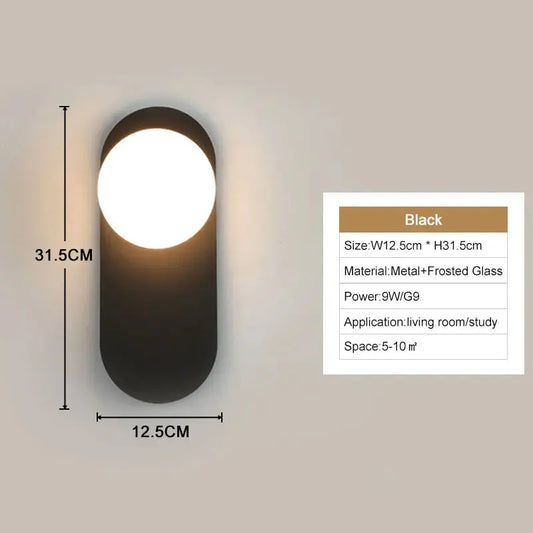 Interior LED Wall Lamps Wall Lights with G9 Bulb for Bedroom Black Gold  LED Wall Lamps Wall Sconce for Home Luminuaire Lighting Aussiehomedecor