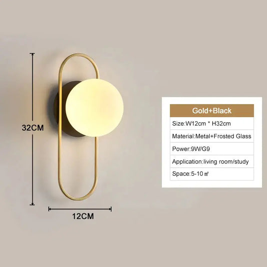 Interior LED Wall Lamps Wall Lights with G9 Bulb for Bedroom Black Gold  LED Wall Lamps Wall Sconce for Home Luminuaire Lighting Aussiehomedecor