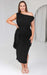 Kompre Midi Dress - Black Metallic Aussiehomedecor