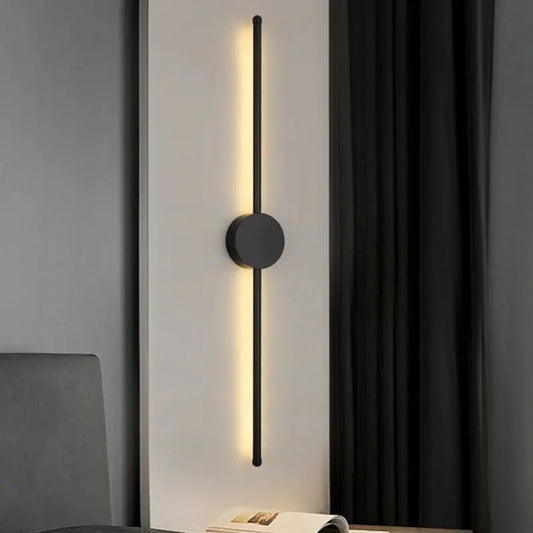LinéaLux Modern Black I-Shaped LED Wall Light – Sleek Interior Lighting FRPY Lighting Store Store