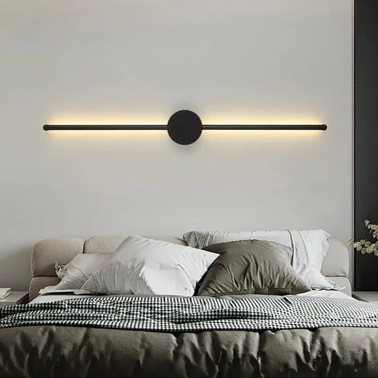LinéaLux Modern Black I-Shaped LED Wall Light – Sleek Interior Lighting FRPY Lighting Store Store