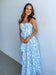 Velverra™ Matilda Ruffle Maxi – Elegant Blue Tiered Dress Aussiehomedecor