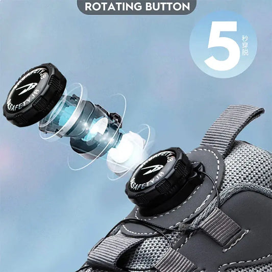 Men's Safety Work Shoes - Anti-Smash Anti-Puncture Protective Boots Aussiehomedecor