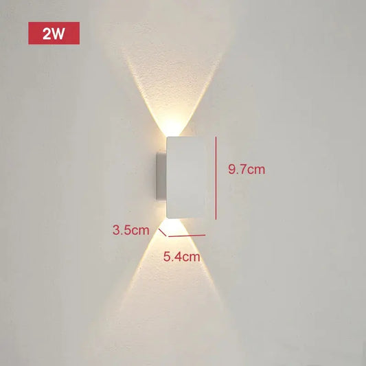 Outdoor Waterproof Wall Lamps Strip Aluminum Wall Lights 18W LED Black Wall Lamp Bedroom Exterior Outdoor Lighting Fixtures Aussiehomedecor