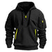 FusionFlex™ 2024 Unisex Fleece Pullover – Multi-Pocket Zipper Hoodie - Aussie Home Decor