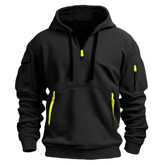 FusionFlex™ 2024 Unisex Fleece Pullover – Multi-Pocket Zipper Hoodie - Aussie Home Decor