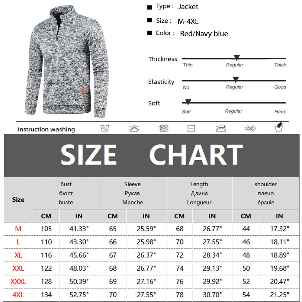 CoreLayer™ Men's Half-Zip Turtleneck Sweatshirt - Aussie Home Decor