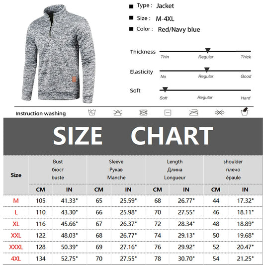 CoreLayer™ Men's Half-Zip Turtleneck Sweatshirt - Aussie Home Decor