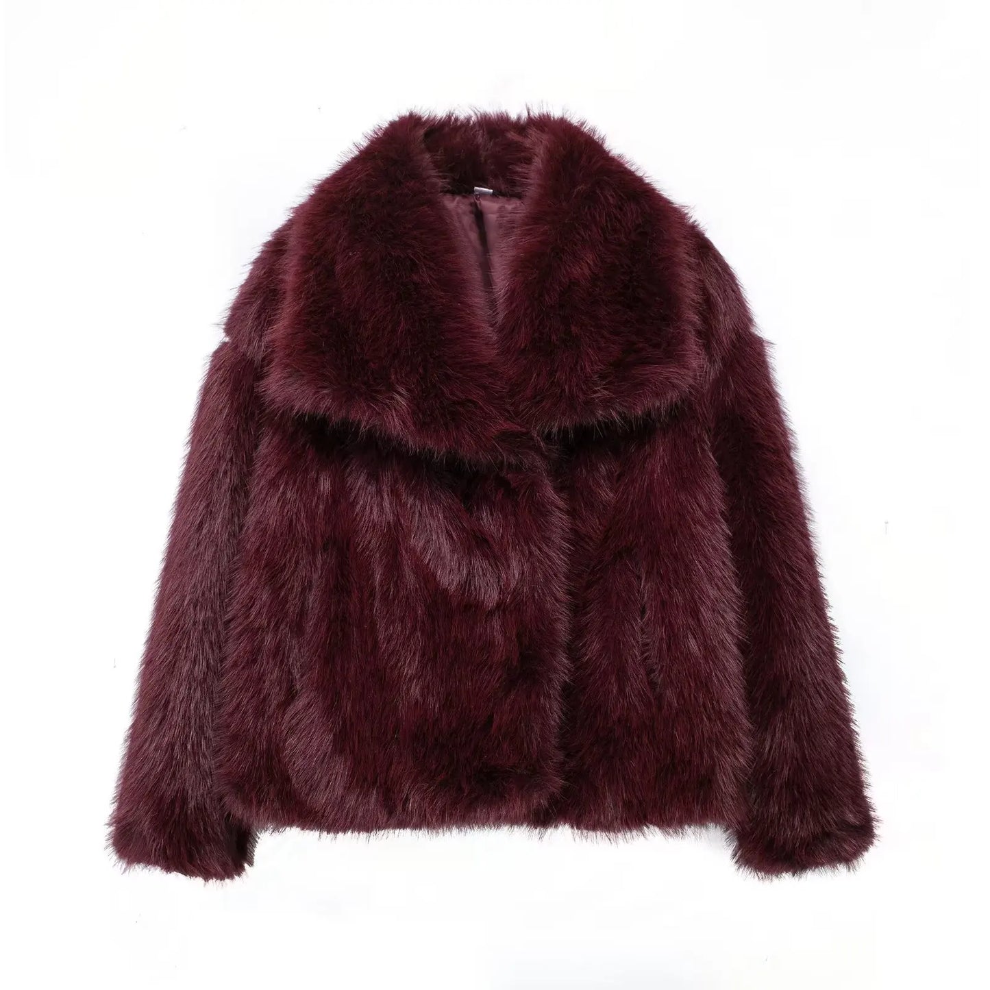 TRAFZA™ Women's Cropped Faux Fur Jacket - Aussie Home Decor