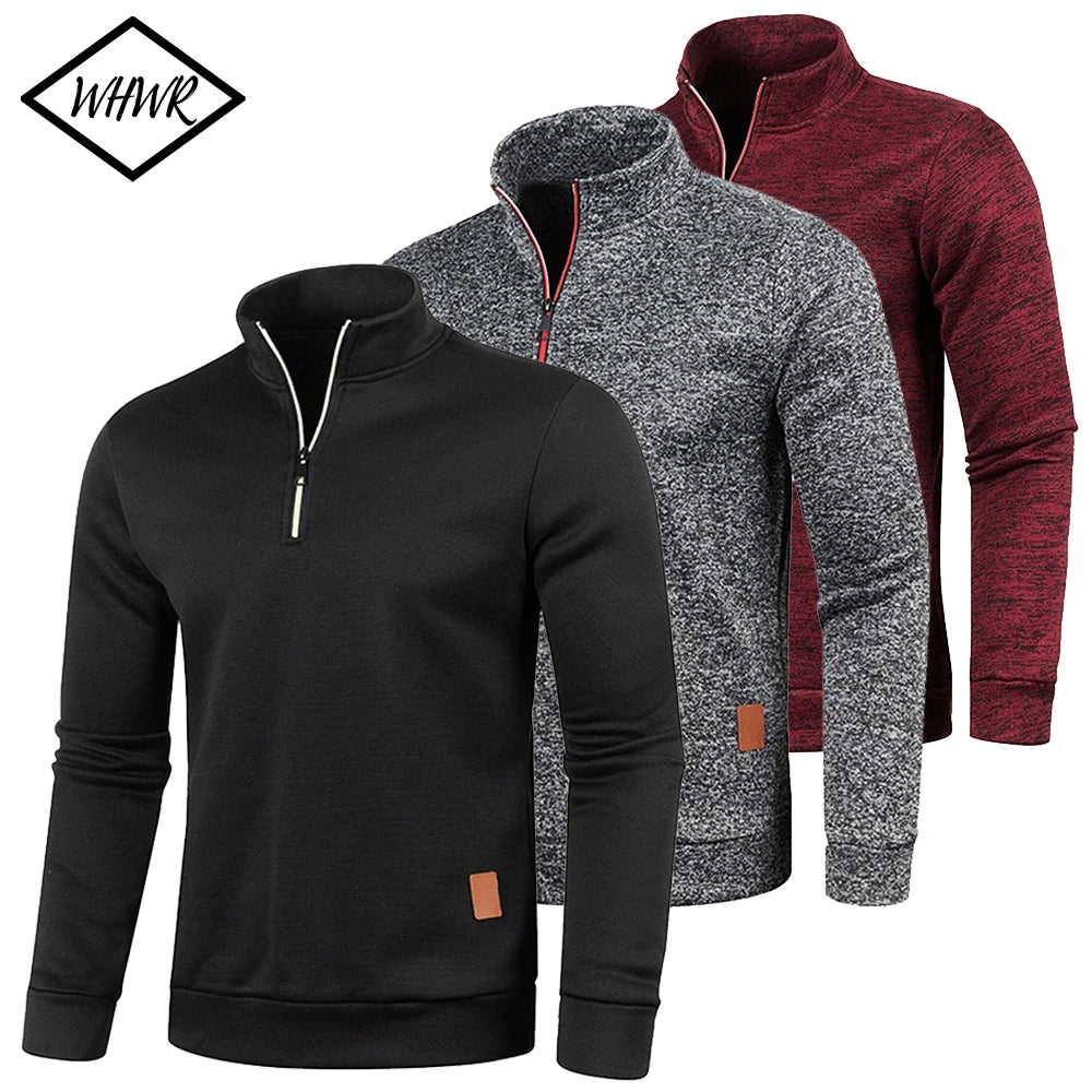 CoreLayer™ Men's Half-Zip Turtleneck Sweatshirt - Aussie Home Decor