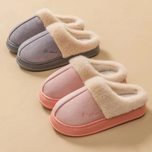 SnugSteps™ Unisex Winter Fluffy Slippers – Ultra Soft Indoor Home Slides Aussiehomedecor