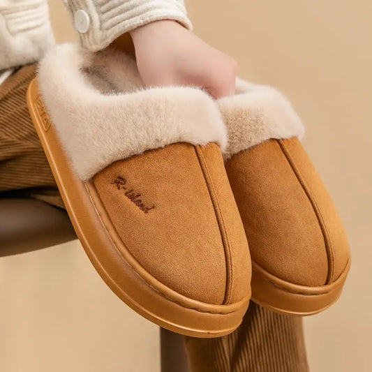 SnugSteps™ Unisex Winter Fluffy Slippers – Ultra Soft Indoor Home Slides Aussiehomedecor