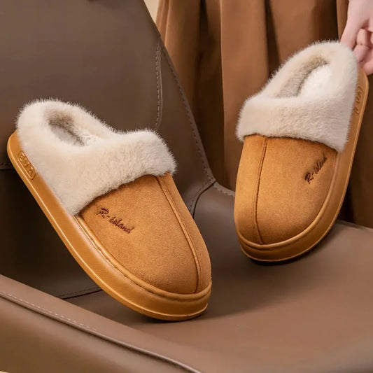 SnugSteps™ Unisex Winter Fluffy Slippers – Ultra Soft Indoor Home Slides Aussiehomedecor