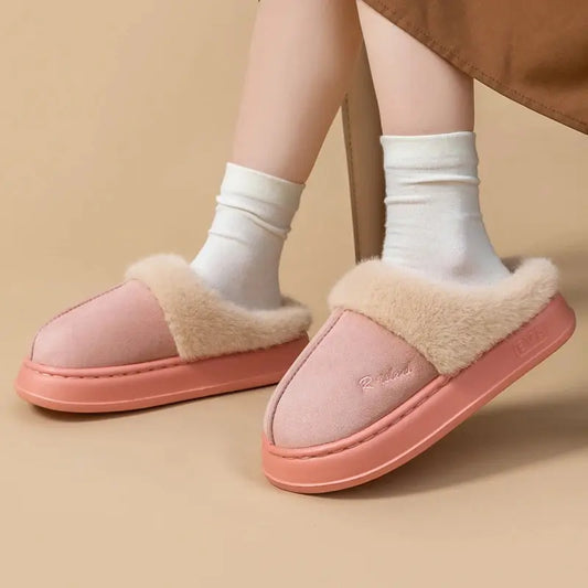 SnugSteps™ Unisex Winter Fluffy Slippers – Ultra Soft Indoor Home Slides Aussiehomedecor
