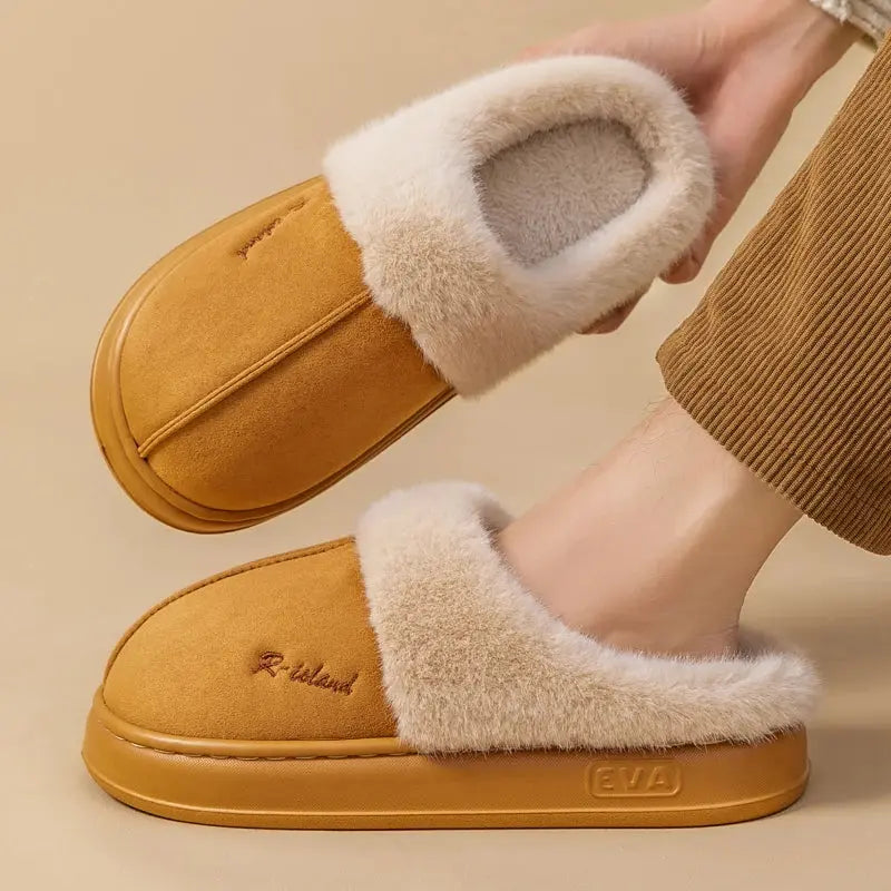 SnugSteps™ Unisex Winter Fluffy Slippers – Ultra Soft Indoor Home Slides Aussiehomedecor