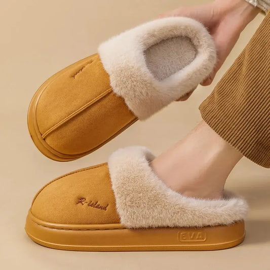 SnugSteps™ Unisex Winter Fluffy Slippers – Ultra Soft Indoor Home Slides Aussiehomedecor