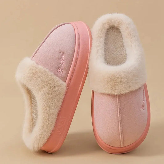 SnugSteps™ Unisex Winter Fluffy Slippers – Ultra Soft Indoor Home Slides Aussiehomedecor