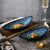 Japanese Style Ins Wind Plate Shaped Ceramic Dinner Plate Creative Fish Plate Sushi Plate Restaurant Dim Sum Plate