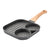 Omelet Pan for Burger Eggs Ham Pancake Maker Wooden Handle Non-Stick Frying Pot