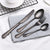 16X Kitchen Dining Cutlery Set Stainless Steel Matt Black Knife Fork Spoon Set