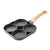 Omelet Pan for Burger Eggs Ham Pancake Maker Wooden Handle Non-Stick Frying Pot