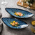 Japanese Style Ins Wind Plate Shaped Ceramic Dinner Plate Creative Fish Plate Sushi Plate Restaurant Dim Sum Plate