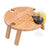 Travel Portable Picnic with Glass Wine Holder Wooden Folding Small Outdoor Table