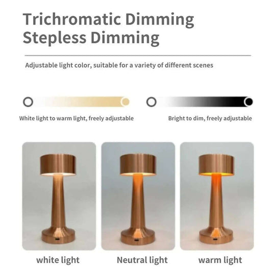Cordless Touch LED Desk Lamp | Rechargeable USB Dimming Table Light-aussiehomedecor-Aussie Home Decor