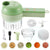 4 in 1 Handheld Electric Vegetable Cutter Set, Wireless Hand Held Food Processor