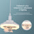 Electric Fan Light 48/60W E27 Lamp Holder 3-Gear Dimmable for Home Children Room